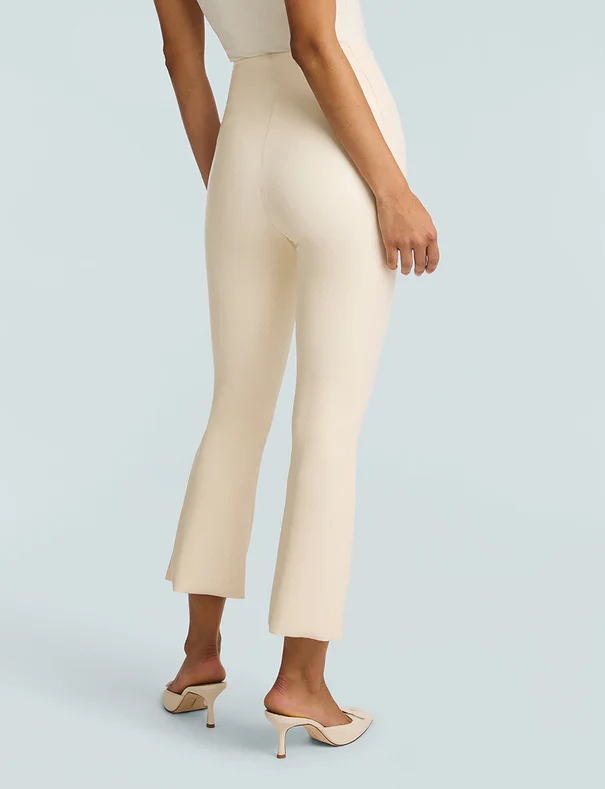 FAUX LEATHER CROP FLARE - Image 5