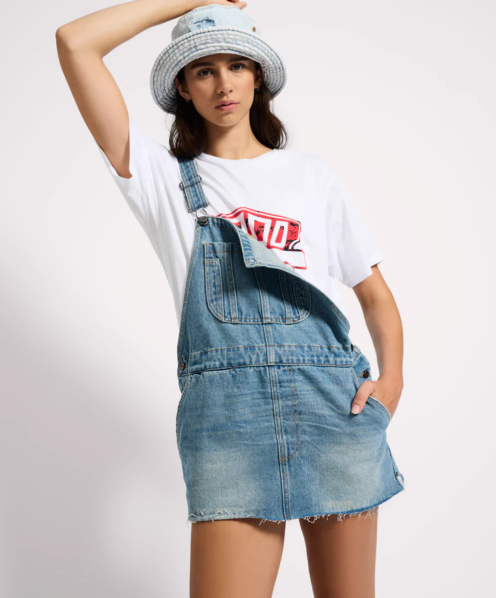 SLOAN MINI PINI DENIM DRESS - Image 5
